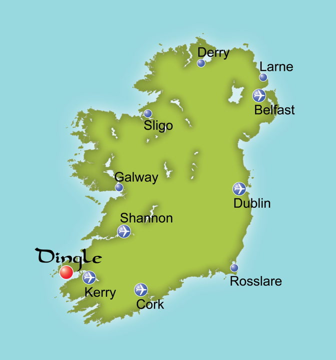 Dingle Location Map